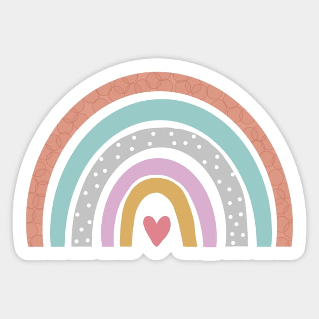 Boho rainbow Sticker by maryamazhar7654